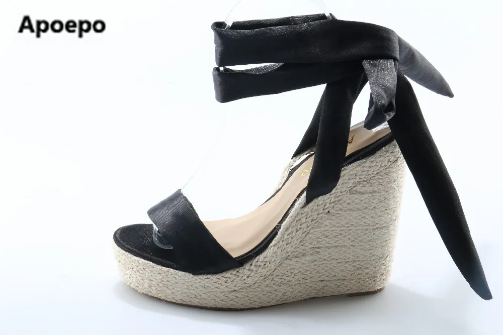 

2017 summer bohemia shoes women Footwear Beach wedges sandals high heels platform sandals butterfly-knot women shoes sandalen