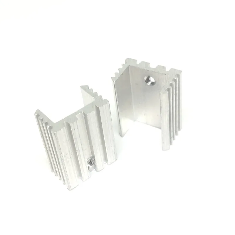 10pcslot TO-220 Heat sinks 20X15X10mm Triode radiator Hole height about 18MM Heat sink 2