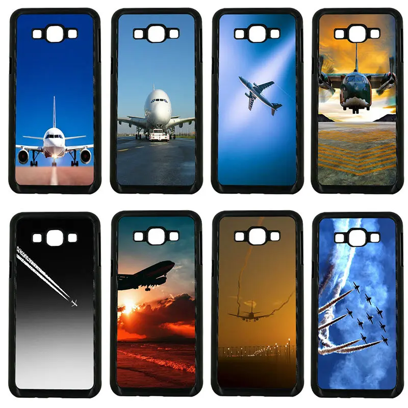 Mobile Phone Case Hard PC Cover for Samsung Galaxy J1 J2 J3 J5 J7 2015 2016 2017 ON Prime Shell Aircraft Airplane Fly Travel