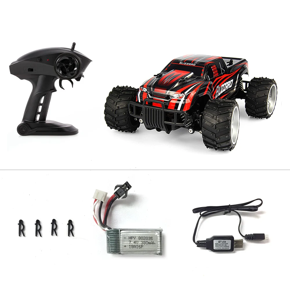 2018 New 9504 RC Car 116 2.4G 4WD Half Scale High Speed 20kmh RC Off-road Buggy Car with 7.4V 380mAh Lipo battery (9)