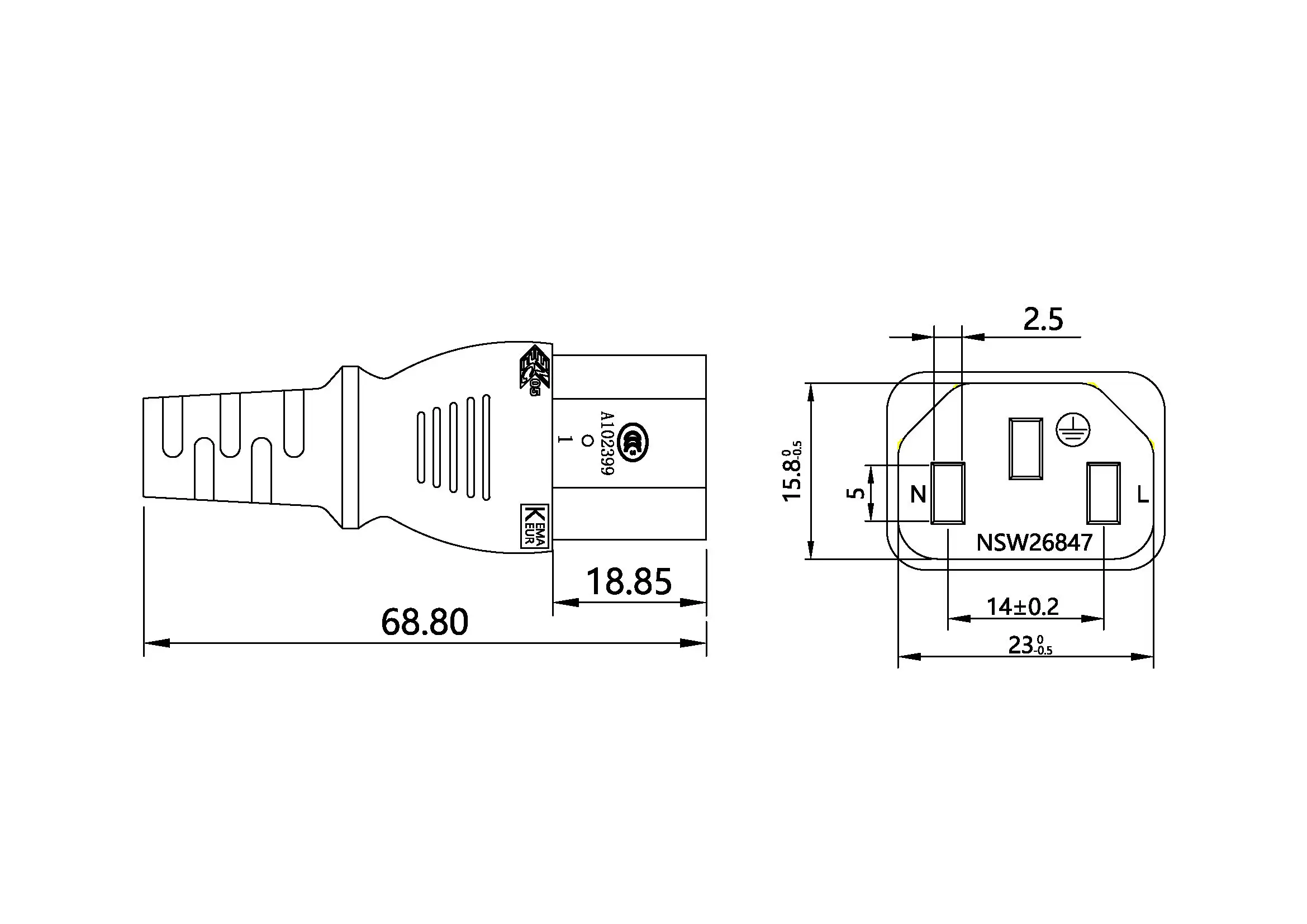 0 5 м 1 6 фута 50 см сетевой кабель для подключения C13 к C14 CPU PDU удлинитель