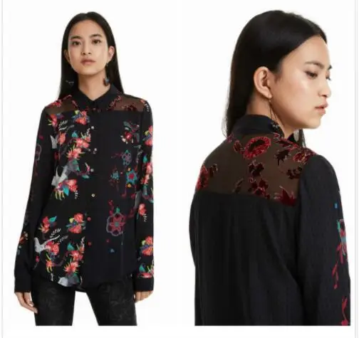 

2019 Spanish deg new long sleeves spring and autumn shirts