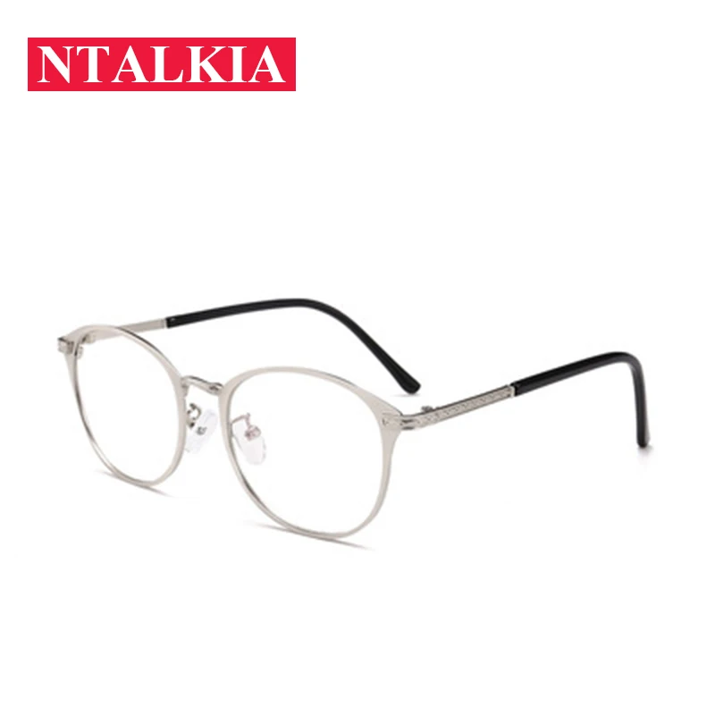 New Fashion Square Metal Glasses Frame For Women Men Computer UV Protect Glasses High Quality Eyeglasses Retro Black Eyewear
