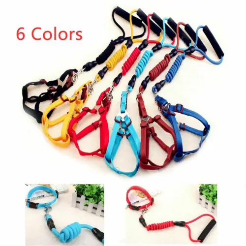 

Pet Dog Nylon Leash and Collar Rope Adjustable Pets Supplies Training Harness Walk Lead Leash Rope For Small Big Cat PDM05