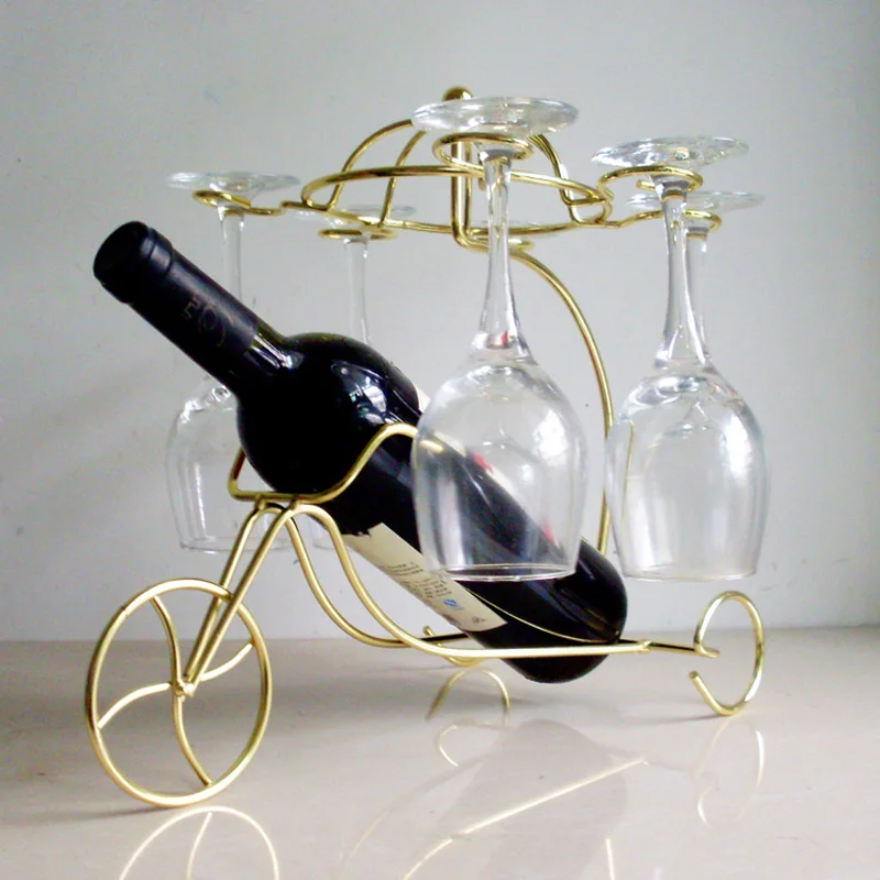 Umiwe Decorative Wine Bottle Glasses Holder Hanging Upside Down Cup