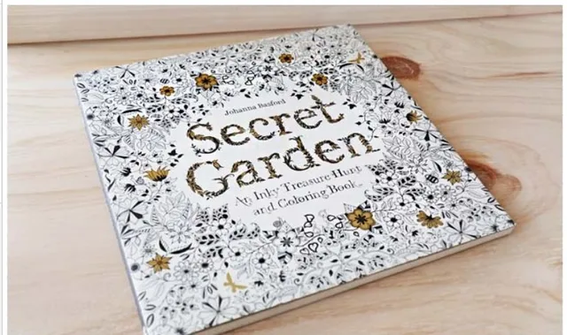 Original Korean Secret Garden Coloring Book For Adult Children Relieve Stress Kill Time Graffiti Painting Drawing