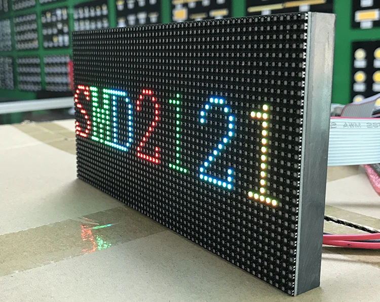 Полноцветный светодиодный модуль P3, светодиодный модуль для помещений, SMD2121 RGB, 1/16 сканирование 192*96 мм, 64*32 точка