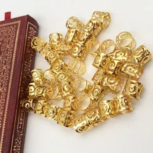 100 шт 8/10 мм разноцветные волосы страшный дредлок бусина Регулируемая запонка зажим 8 мм отверстие зажим+ 5 шт Укладка волос diy Красота