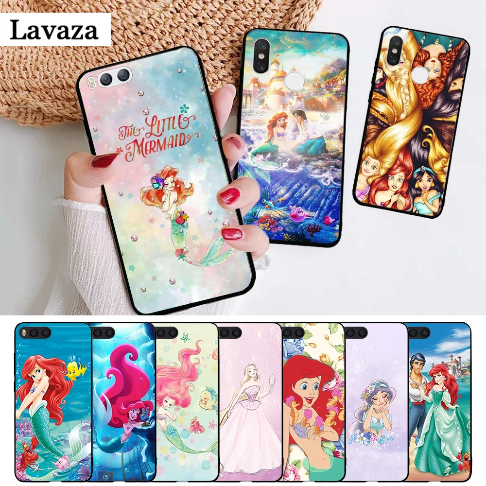 

Lavaza Princess Ariel Little Mermaid Silicone Case for Xiaomi MI 5X 6 6X 8 9 SE 9T Pro CC9E CC9 A3 F1 A1 A2 Lite MAX 3