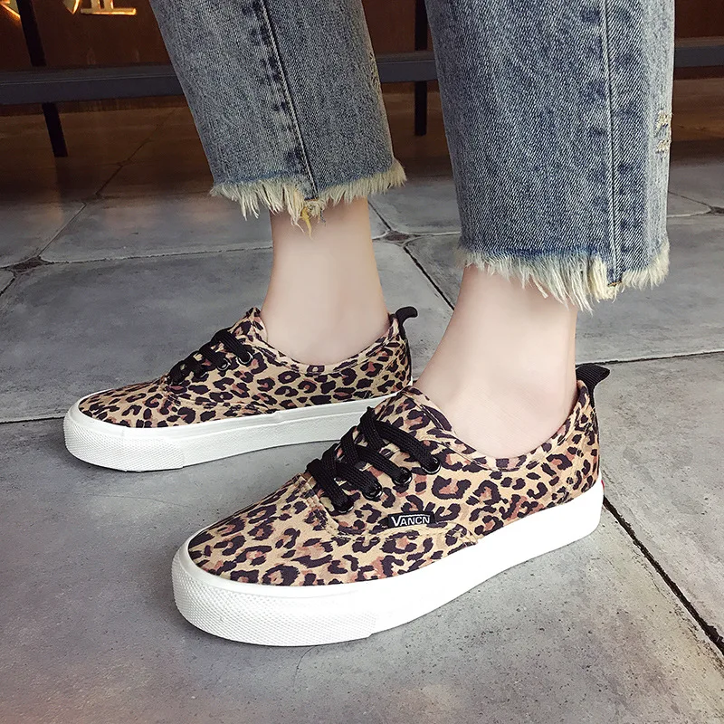 

New leopard casual shoes women's shoes flat with casual shoes women's flat bottom