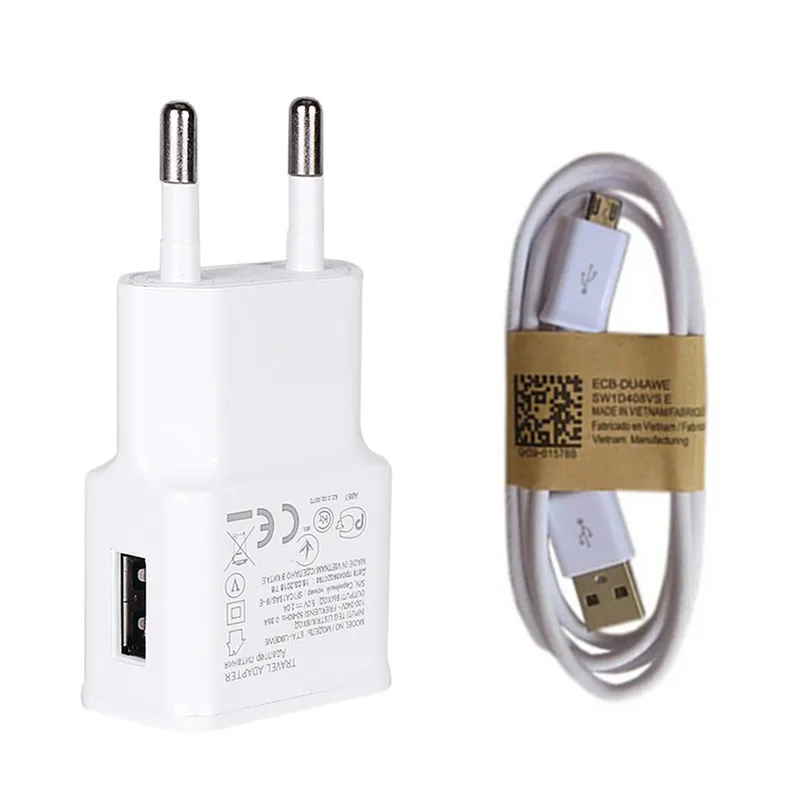 

For Samsung S4 J5 J7 neo J4 J6 M10 Huawei Honor 7x 7s 8s 8A 8X Phone 5V 2A Wall Plug USB Charger Adapter & Micro usb Data cable