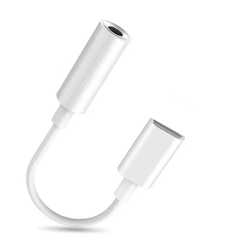 

Mobile Phone Adapters for iPhone X 7 8 6 6s IOS 11 12 for Lightning to 3.5 mm Earphones Splitter AUX Converter Audio OTG Cable