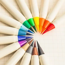 9 цветов мягкая каллиграфическая Кисть ручка акварельный маркер кисть художественный маркер Мультфильм Дизайн Эскиз манга графическое Рисование Живопись 1 шт