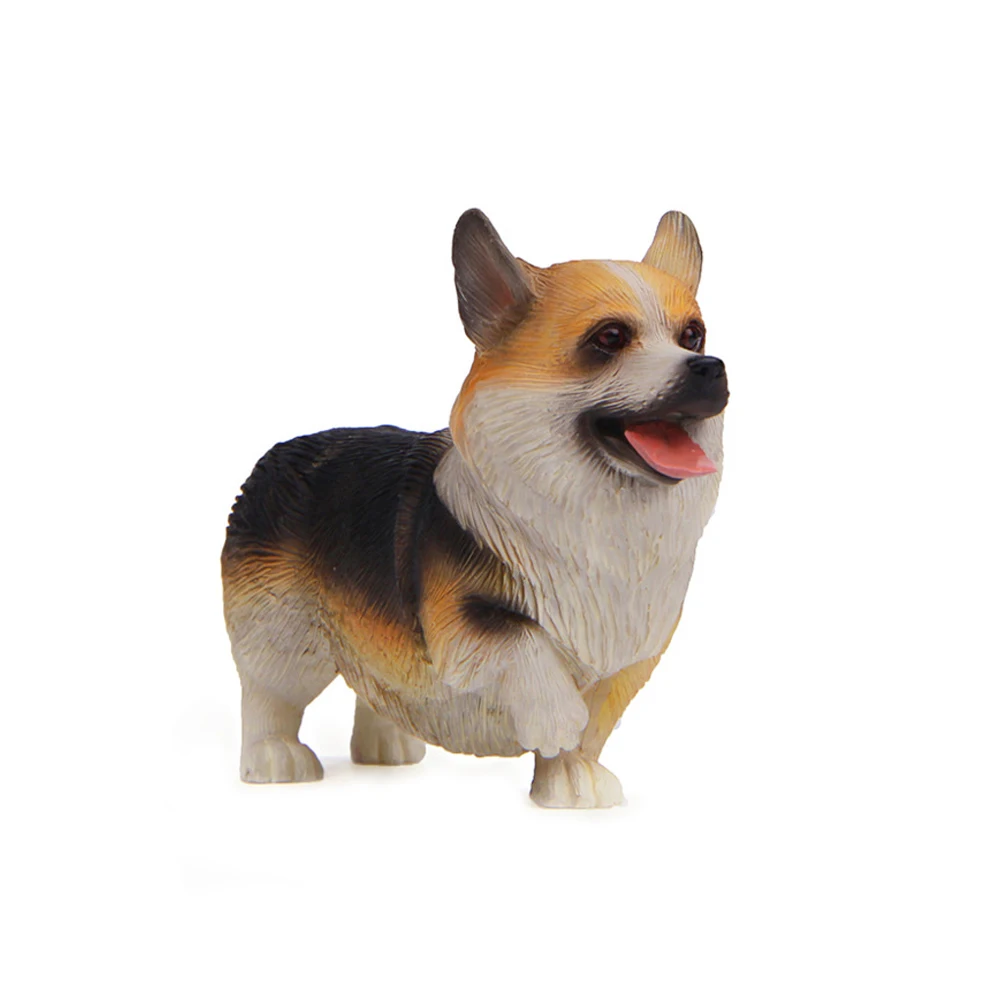 

Resin Corgi Model Garden Home Table Decoration Zakka Style Corgi Figurine Statue Dog Miniature Tricolor