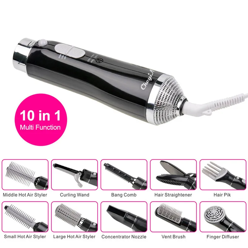 

Hot Air Brush 10-in-1 Hair Styling Tool Multifunctional Electric Hair Dryer Professional Styling Hair Curler Styling Tools 30