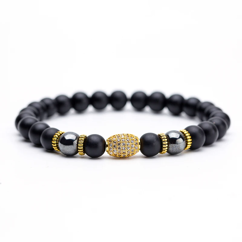

Couples Distance Natural Stone Lava Stone Beaded Strand Bracelets for Men Women Wrap Bracelets&Bangles Jewelry Accessories