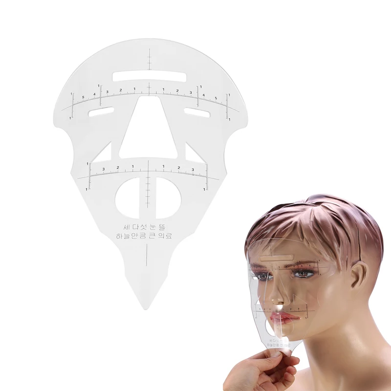 

New Face Eyebrow Ruler Lip Tattoo Stencil Measure Tool Permanent Makeup Accessory tatoo supplies Equipment Free Shipping