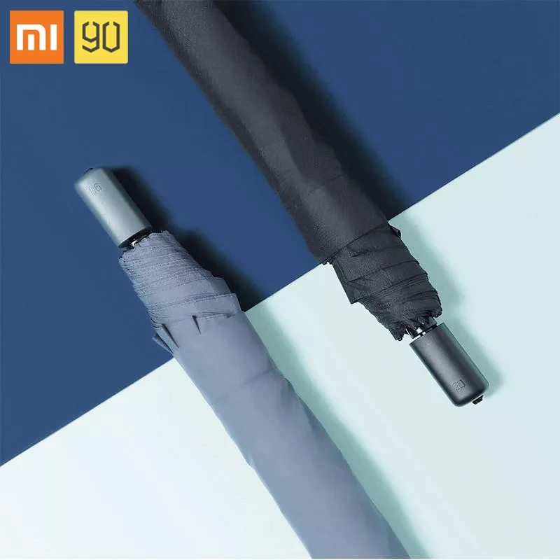 Xiaomi 90 Fun Umbrella 2-3 человек портативный UPF40+ 309g водонепроницаемый три складной зонт-серый