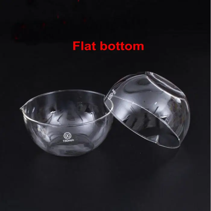 5pcs Boro 3.3 Glass Evaporating Dish with Spout And Flat Bottom, Lab