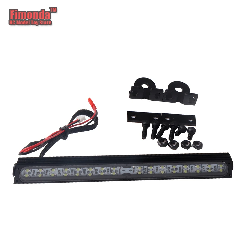 

Fimonda for 1/10 RC Car Traxxas Trx4 SCX10 Roof Lamp Metal Roof LED Light Bar Rock Crawler Car Decor Simulation LED RC4WD D90
