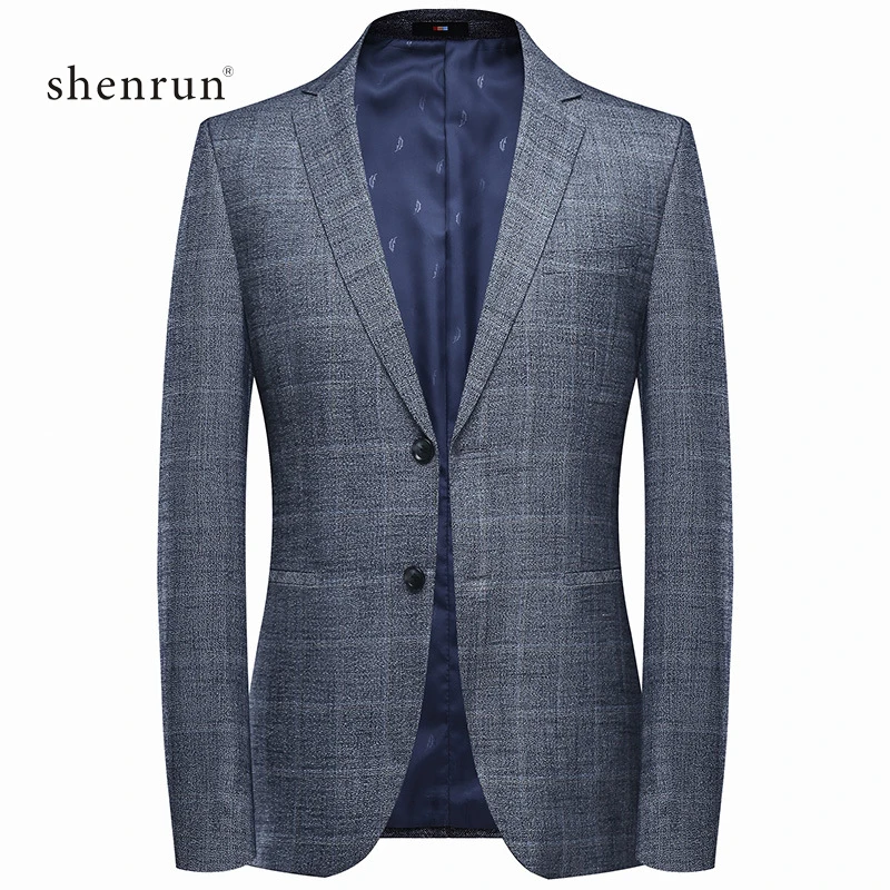 

SHENRUN New High Quality Smart Fashion Gray Business Casual Suit Blazer jackets Men,Mens Blazers Hombre casual Jackets suits
