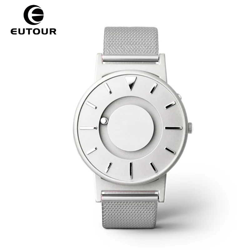 

2017 New Style Silver Black Mens Watches Magnetic Ball Fashion Watch Simple Mimimalist Watches Creative Men Clock 30