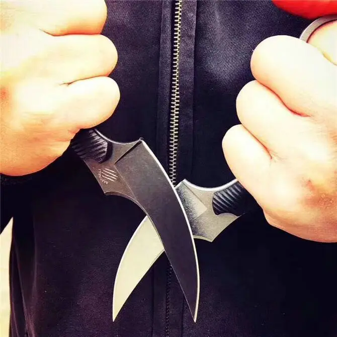 Trskt baston Mako Karambit нож из нержавеющей стали с фиксированным лезвием для выживания кемпинга охоты тактический нож охотничьи ножи для выживания