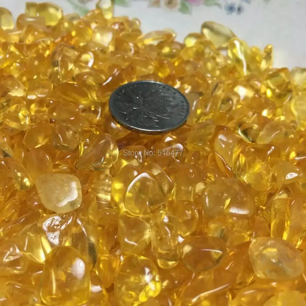 

1000g Wholesale NATURAL CITRINE Quartz Crystal Particles Gem Specimen 7-9mm