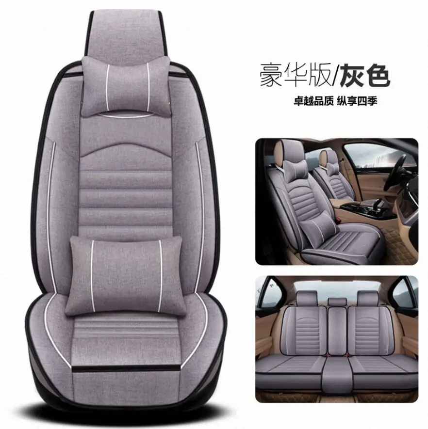 

Flax universal car seat covers full surrounded seat for Ford mondeo Focus 2 3 kuga Fiesta Edge Explorer seat cushion car styling
