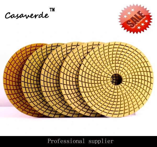 Almofadas de Polimento de Diamantes Molhado com Qualidade Premium e Preço do Competidor Flexível Polegada Dc-sgpp03 D125mm 5