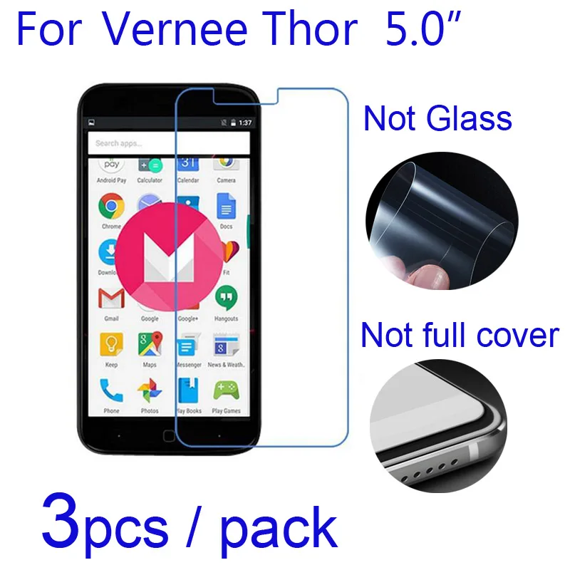3 шт./лот vernee Thor e 4G/Mix 2/Apollo Lite/Mars ЖК дисплей мягкие Экран защитников HD