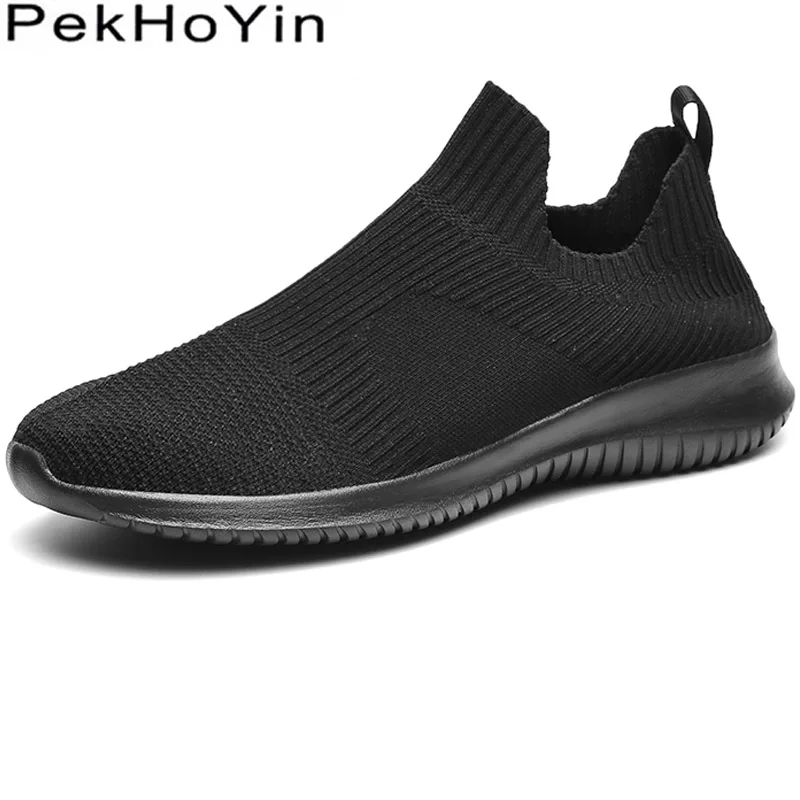 

2019 High Top Soft Fashion Sneskers Men Casual Shoes Black Zapatills Hombre Male Walking Shoes Outdoor Men Sock Shoes Footwear