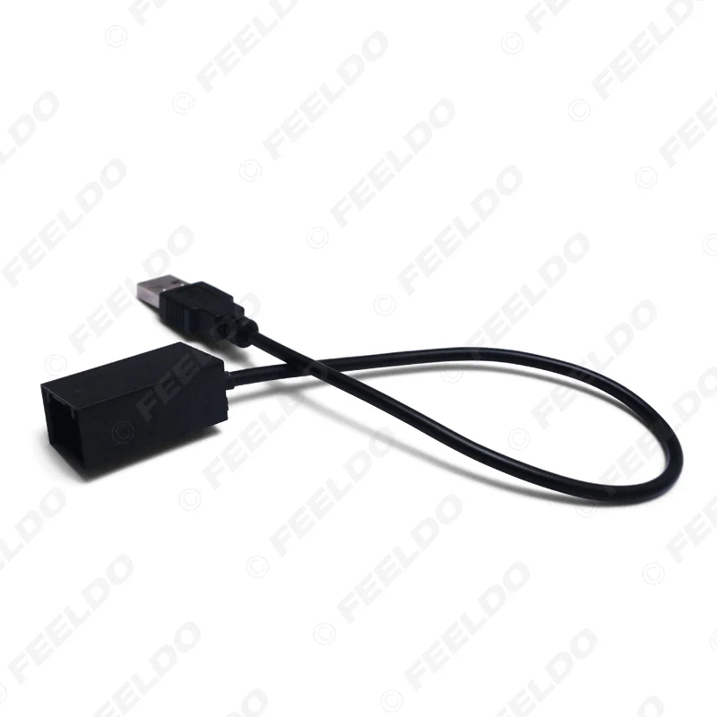 FEELDO 10 шт. USB AUX удлинительный адаптер кабель провод для MITSUBISHI Outlander/ASX/Lancer OEM