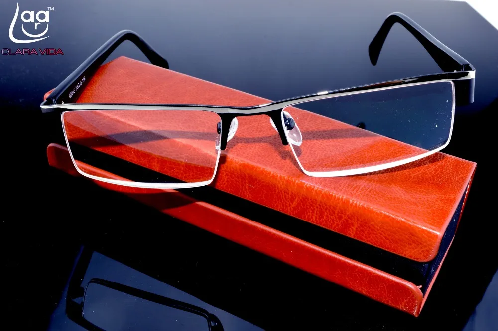 Najtaniej Leesbril = clara Vida Brand = mężczyzn tytanu nie sferyczne 12 warstwy powlekane soczewki okulary do czytania + 1.0 + 1.5 + 2.0 + 2.5 + 3.0 + 3.5 + 4.0