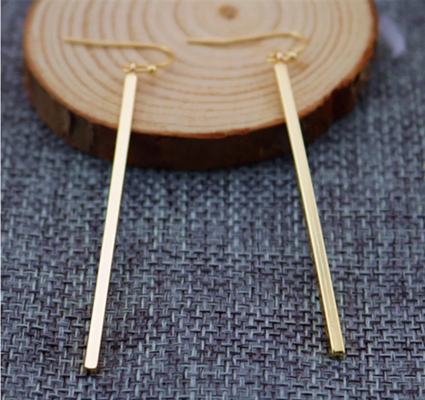

New Style Simple metal geometric alloy trendy Longer Ear Nail Source Simple Ear Line for the Woman fashion earrings