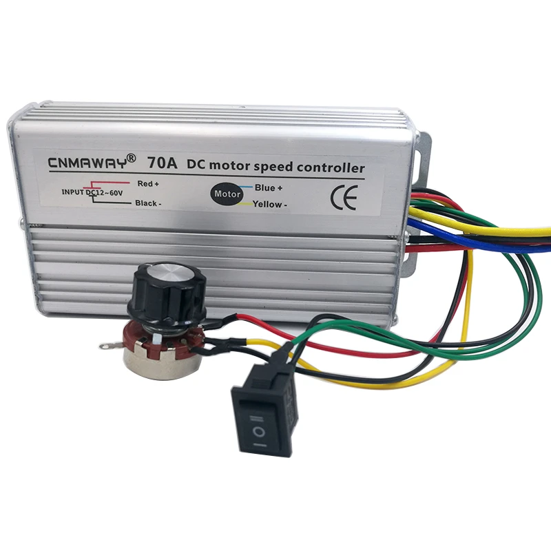 モーター速度コントローラー 12v 60v Dc 70a リバーシブル Pwm 制御 順方向および逆スイッチ Motor Controller Aliexpress