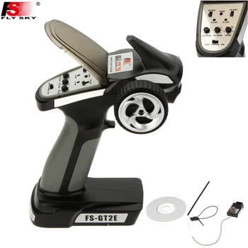 

Flysky FS-GT2E AFHDS 2A 2.4g 2CH Radio System Transmitter for RC Car Boat with FS-A3 Receiver Drop freeship