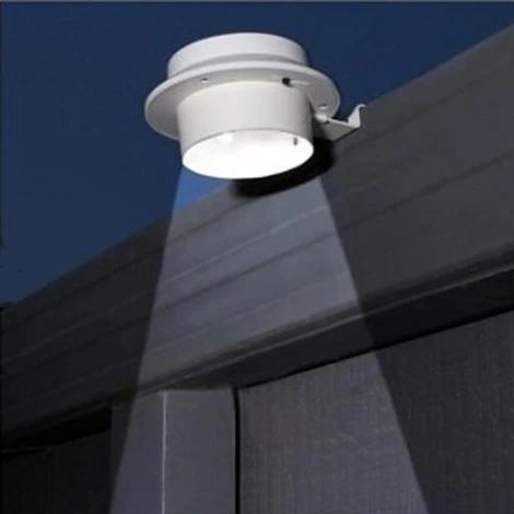 4 Pcs/Set: Waterproof LED Solar Powered Fence Gutter Solar Light Outdoor Security Lamps (1)