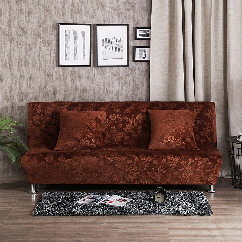 Buy Brown Embossing sofa bed cover for living room