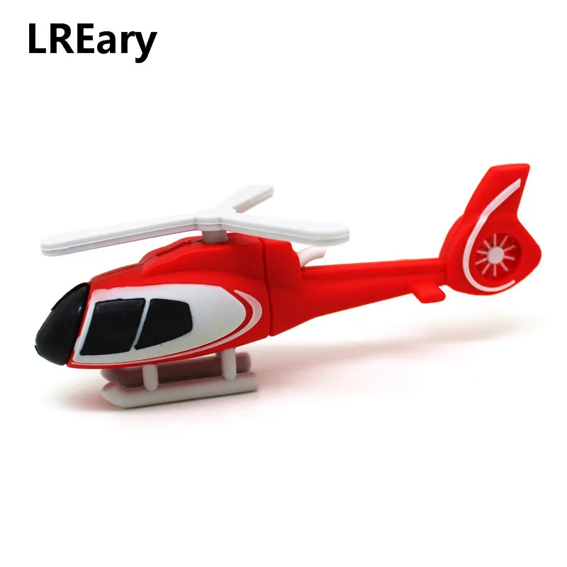 The new design U disk cartoon Helicopter model USB flash drive 4GB 8GB pen drive 16GB 32GB 64GB Pendrive aircraft memory stick