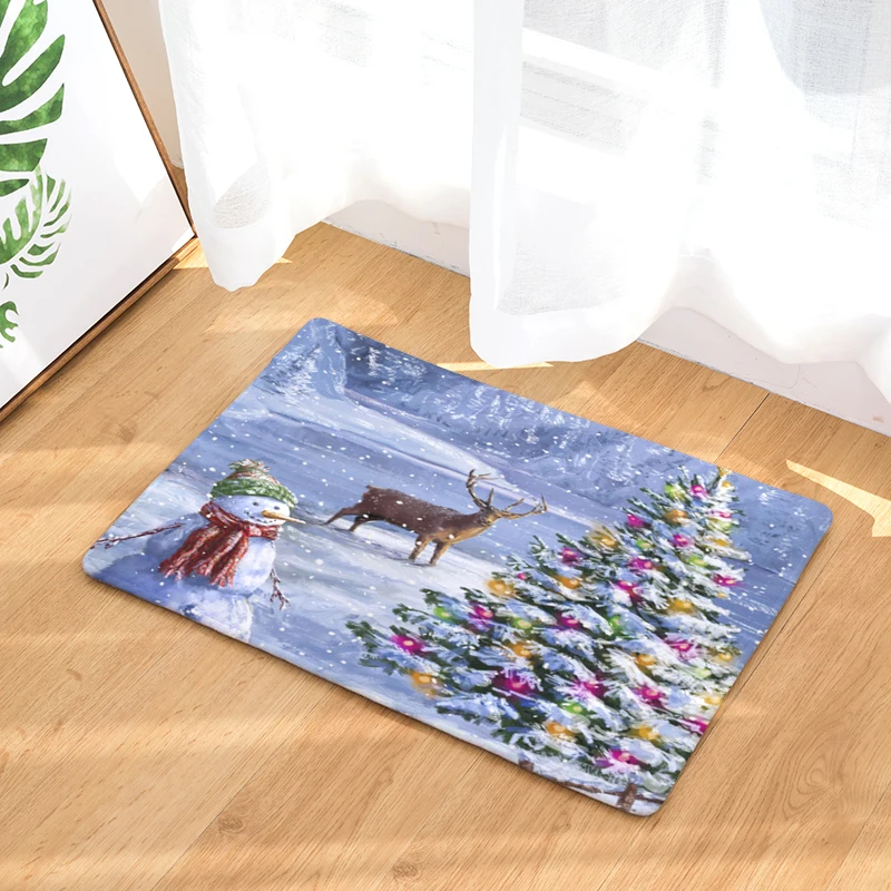 Добро пожаловать коврик с рождественским дизайном Felpudos ванная комната кухня ковер домашний коврик для гостиной ковер Противоскользящий 40x60 см 50x80 см