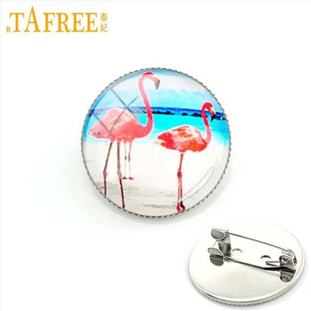 Tafree Flamingo Dalam Gelap Bros Burung Merah Muda Pada Latar