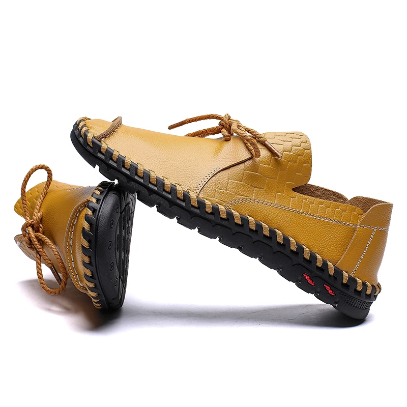 Лето мужские кроссовки двухслойные ручной работы Повседневные Легкие мужские туфли Лоферы мужские мокасины Tenis Мужская обувь Homme