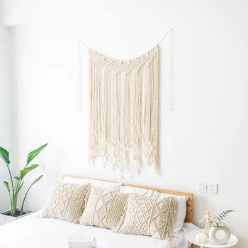 

Home Furnishing Bohemian Mandala Tapestry beige Cotton Wall Hanging Sandy Beach Picnic Camping Tent Travel Sleeping Pad