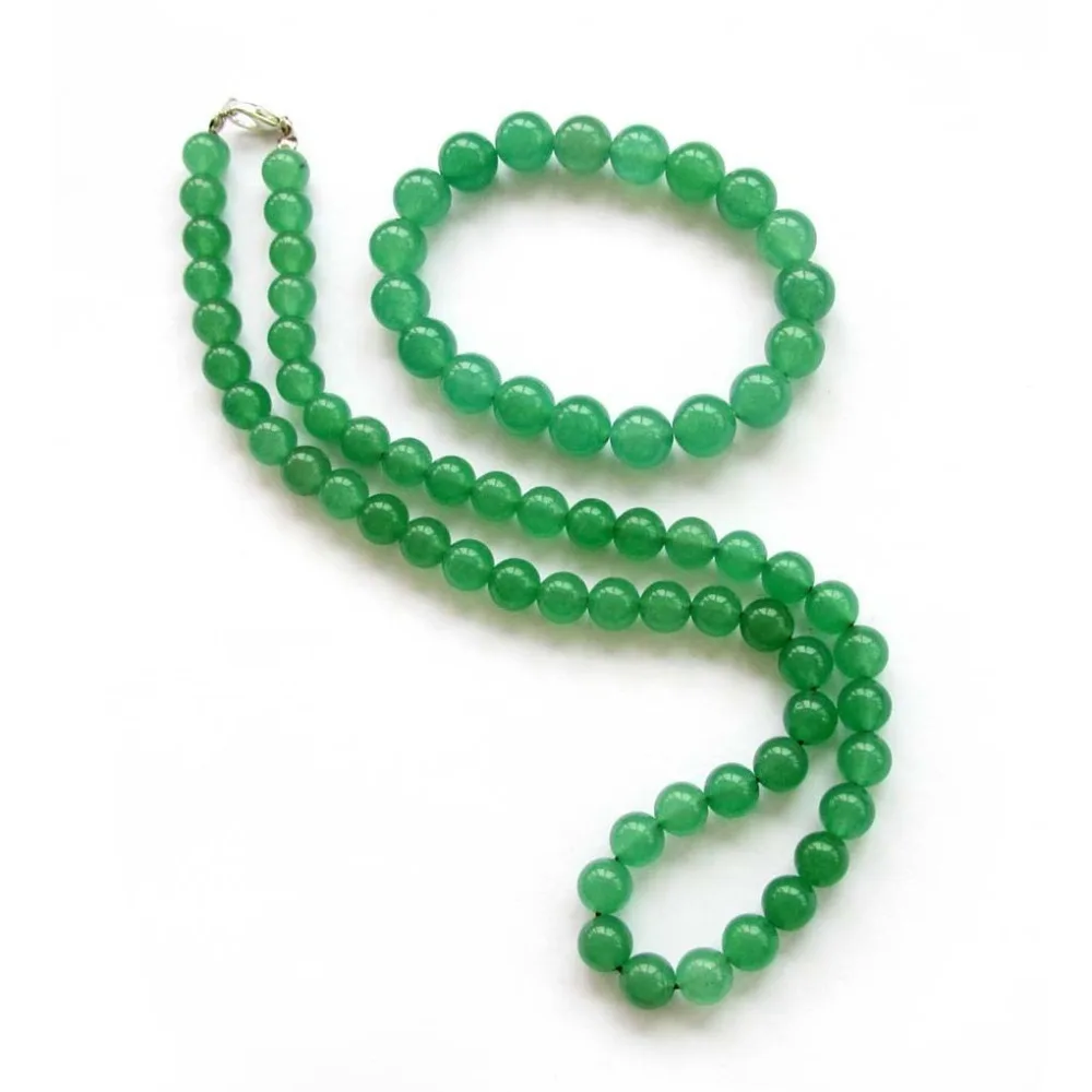 

Green Jade Tibet Buddhist Prayer Beads Mala Bracelet & Necklace