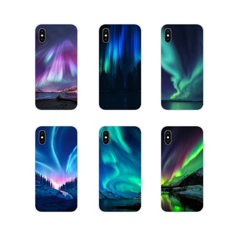 

Accessories Phone Cases Covers Aurora polar lights For Xiaomi Redmi Note 6A MI8 Pro S2 A2 Lite Se MIx 1 Max 2 3 For Oneplus 3 6T