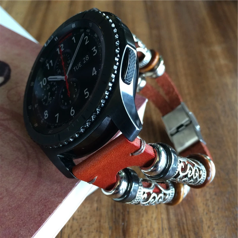 Дизайн ювелирных изделий, ремешок для наручных часов для samsung Шестерни S3 браслет из бисера ручной работы для huawei часы Американская классификация проводов 2р часы ремень ремешок для Xiaomi Huami amazfit 1 2