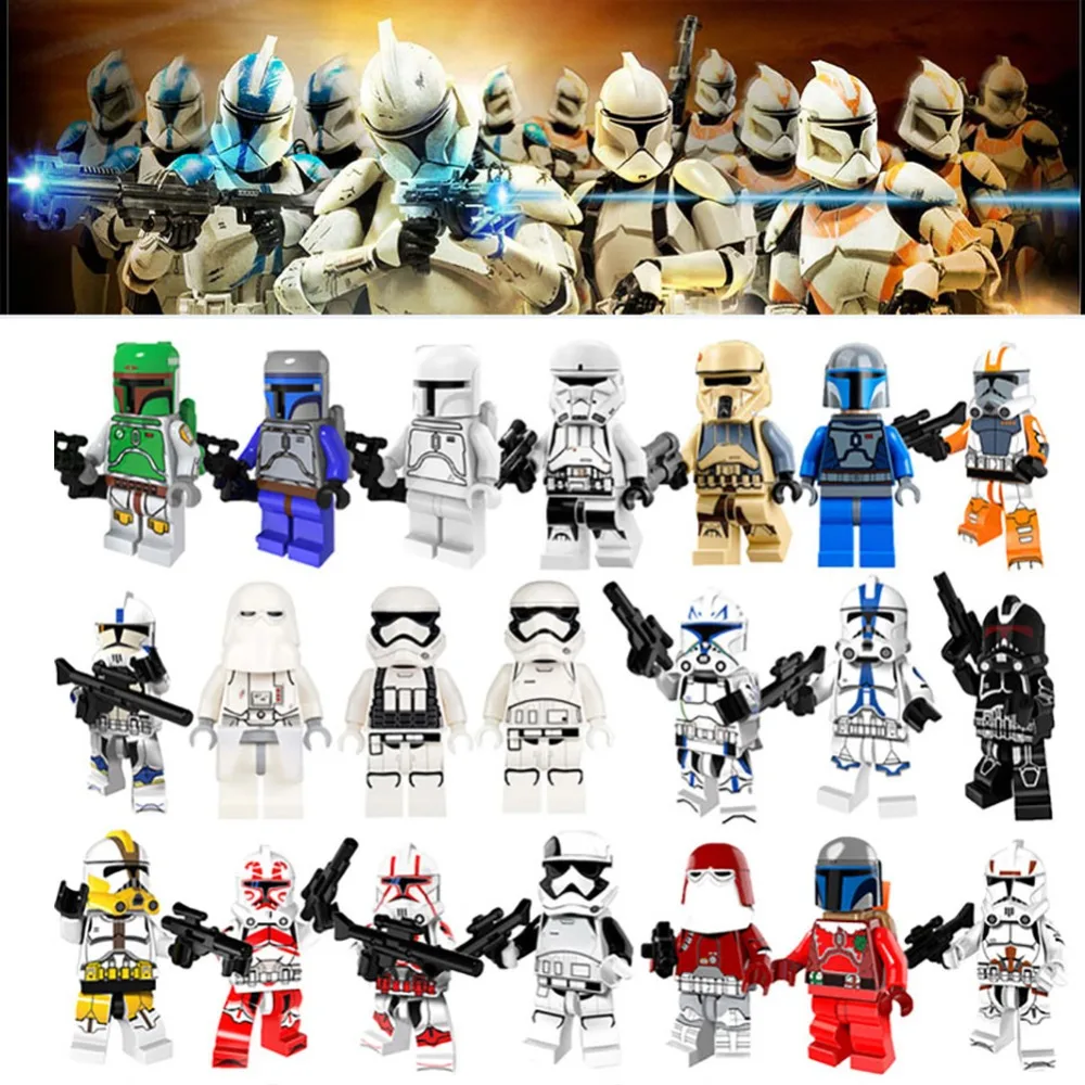 

For Legoing Star Wars Figures Sith Trooper Grievous Han Solo Maz Anakin Darth Vader Yoda Starwars Building Blocks Toys Legoings