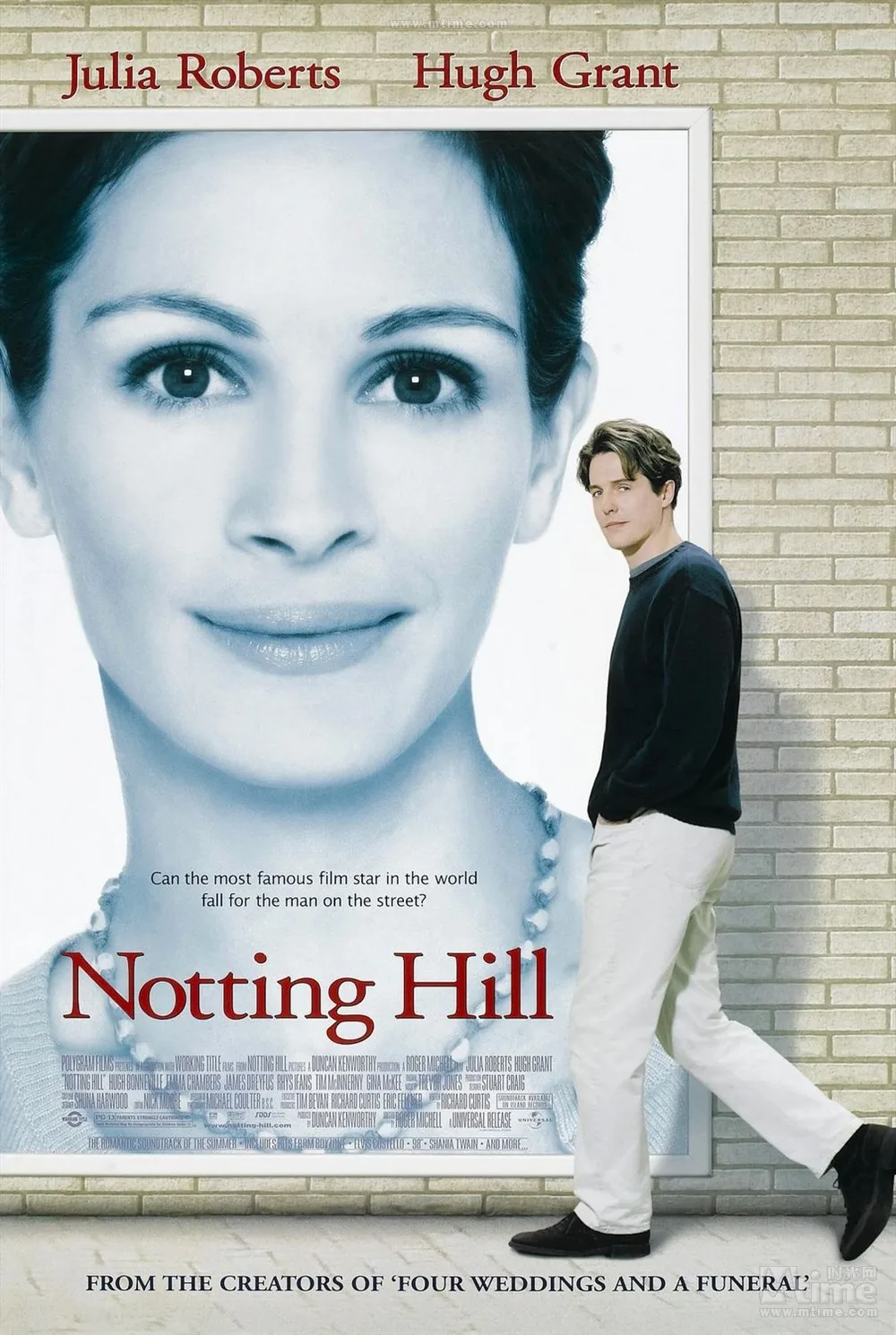Notting Hill фильм 1999 Джулия Робертс Хью Грант шелк плакат картина принт стены Decor24x36inch