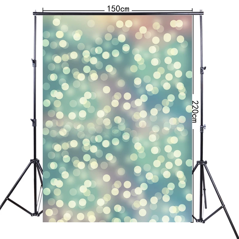 5x7ft Light Green And Yellow Bokeh Print Newborn Baby Photography